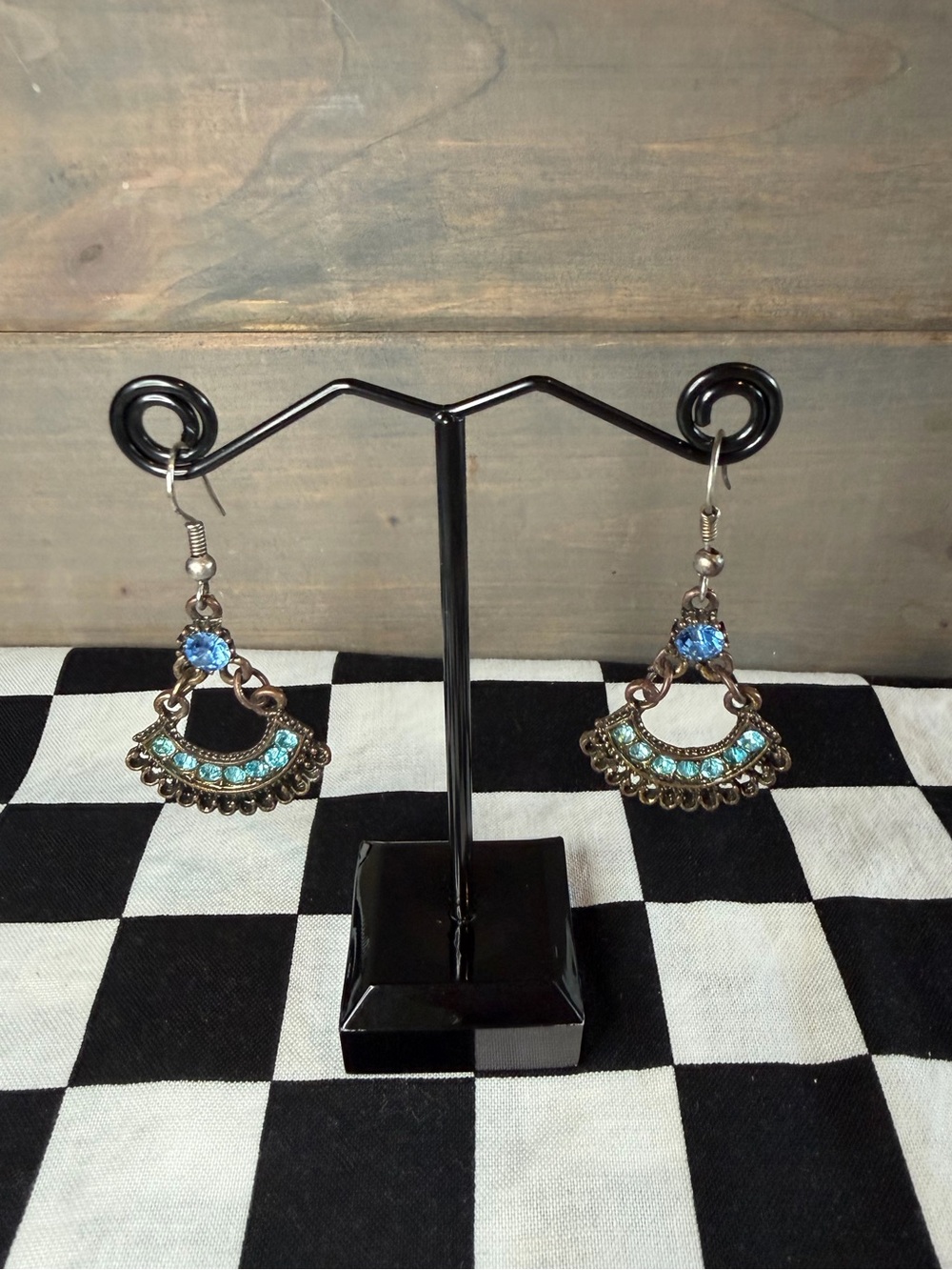 “Boho Peacock” Dangle Earrings